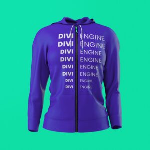 Hoodie-Women-2.jpg Purple Engine Text Zipper Hoodie